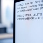 In MySQL ,There are 6 possible trigger events