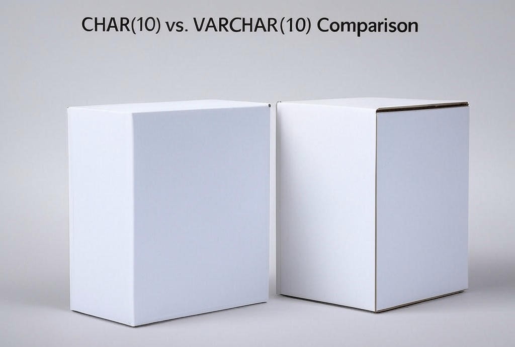 What is the difference between CHAR and VARCHAR data types in MySQL?
